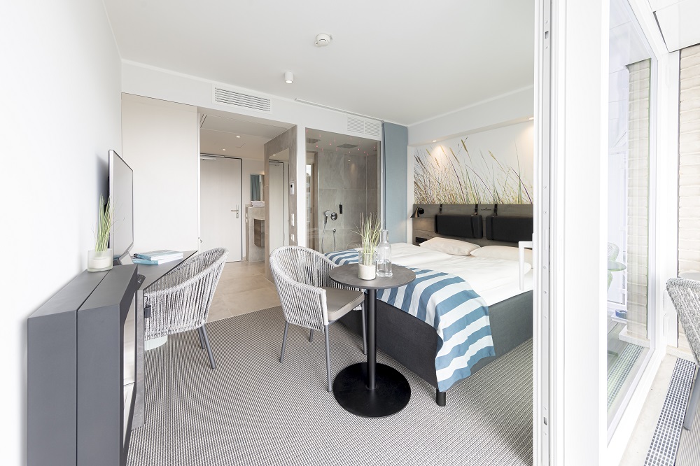 Comfort Zimmer mit eigener Dampfsauna und Balkon